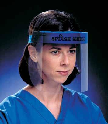 Face Protection Splashshield Full Face Shields provide healthcare professionals with