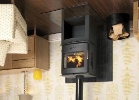 The Newbourne Panorama is an ideal choice for a freestanding installation or in larger open fireplaces where the fire in the fire chamber can be seen and enjoyed through the front