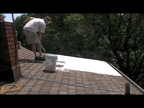 Gravel or asphalt roofs require SP Liquid Membrane and Super Base HS. Application: Super Therm can be applied by brush, roller, or airless sprayer.