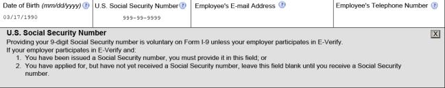 Section 1: Employee Information The new form contains drop down windows for