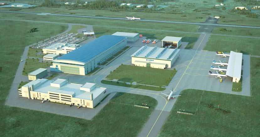 INSIGHTS Computer rendering of Airbus first U.S.-based production facility, which will build A320 Family jetliners at the Brookley Aeroplex in Mobile, Alabama, beginning in 2015.