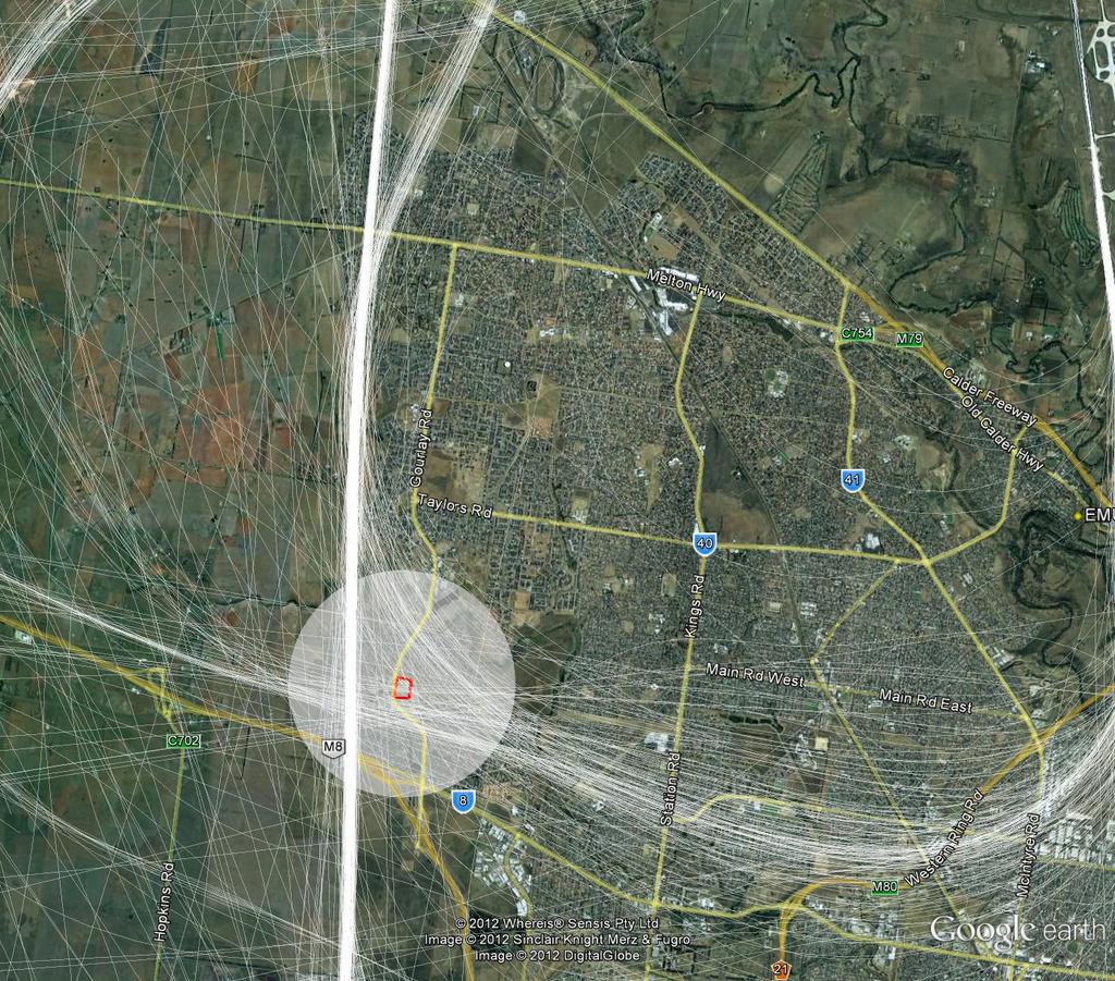 16.3 Portable EMU Noise Study Location Caroline Springs The following location at Caroline Springs south west of Melbourne airport has been identified as a possible location for a portable noise
