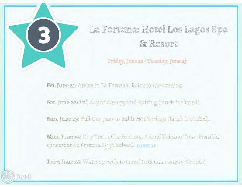 La Fortuna: Hotel Los Lagos Spa &Resort Friday, June 21 - Tuesday, June