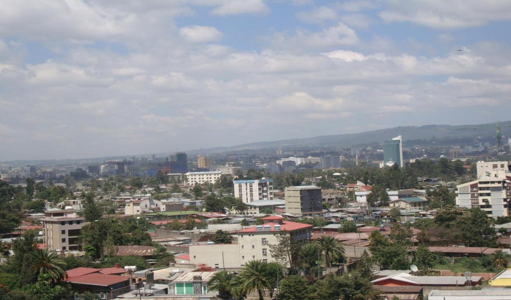 CONCLUSION Photo of Addis Abeba on a beautiful sunny day as seen from the E&Y offices on Bole Road.