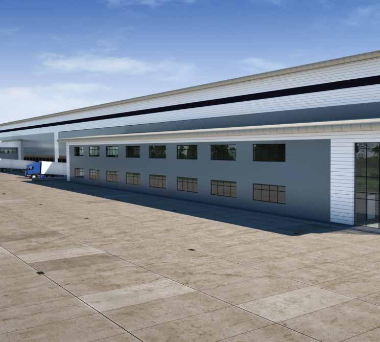 NOTTINGHA50 PP.COM INDICATIVE IMAGE - WAREHOUSE INTERNAL Panattoni Park Nottingham is a 55 acre, three unit, 714,000 sq ft development being built in one phase.