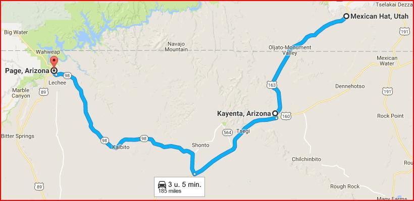 On Saturday day 07/10, we plan to drive up to Mexican hat (of even Bluff if that would be a better plan), then drive back to Kayenta through Monument