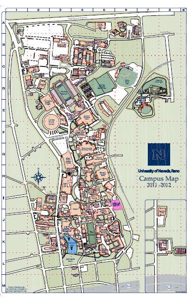 University of Nevada Campus Map Central Receiving (Bus)