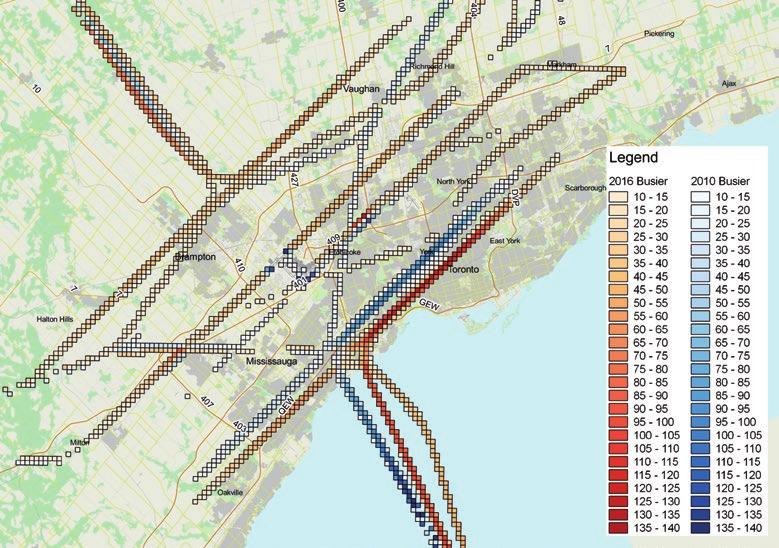 Airport and airspace operation 9.5.3 Flight path usage To understand the impact of the flight path changes made in 2012, analysis has been undertaken utilising data from July 2010 and July 2016.