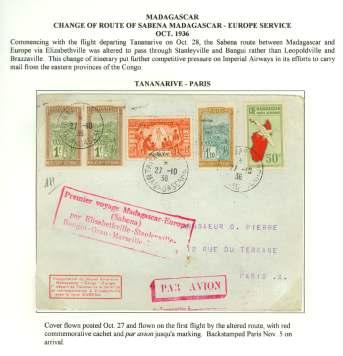 ...... $90 8346 In struc tional Mark ings, 1931-34, Feeder Ser - vice, Tanganyika Feeder Ser vice mark ings, two cov ers: cover Dar Es Sa laam - Mombasa thence UK, 28 Dec