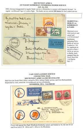 ing and ma chine can cel, for warded by Wil son Air ways; reg is tered cover to Jinja via Kampala franked 95c, by road to Kampala, backstamped., VF.