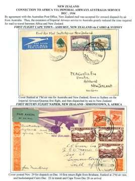 ...................... $90 8141 1932, Over seas Ac cep tan ces, Paris, France - Mombasa via Nai robi, plain cover franked 2.