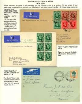 quette, but no re turn flight mail is known this cover would have trav eled by sur face mail), VF.