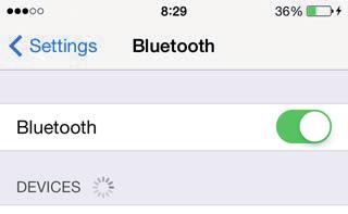 < ios > < Android > Prikazuje status Bluetooth sučelja. Zeleno (uključeno): Nije spojeno. Zeleno (treperi): Spremno za početak uparivanja. Plavo (uključeno): Spojeno.