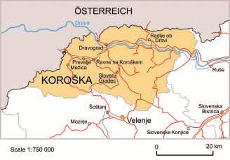 SLOVENIA Which regions are similar to Koroška?