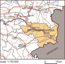 SLOVENIA Which regions are similar to Spodnjeposavska?