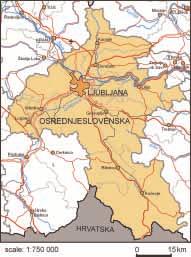 SLOVENIA Which regions are similar to Osrednjeslovenska?