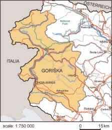 SLOVENIA Which regions are similar to Goriška?