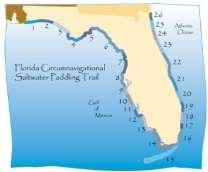 Florida Paddling Trail Program State and Nonprofit Managed The first Florida paddling trails were designated in the early 1970s, total mileage is now more than 3,500 miles.