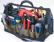 KUSW1532 TRADESMAN 24 POCKET 18 TOOL BOX 16 multi-use outside pockets and 8 inside pockets to organise tools and accessories.