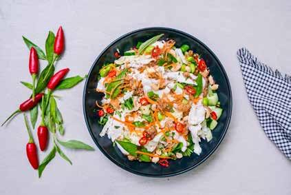 Chicken salad is a very popular dish for Tet because it s easy to make, healthy and