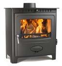 the stove body Secondary burn for higher efficiency Top or rear flue