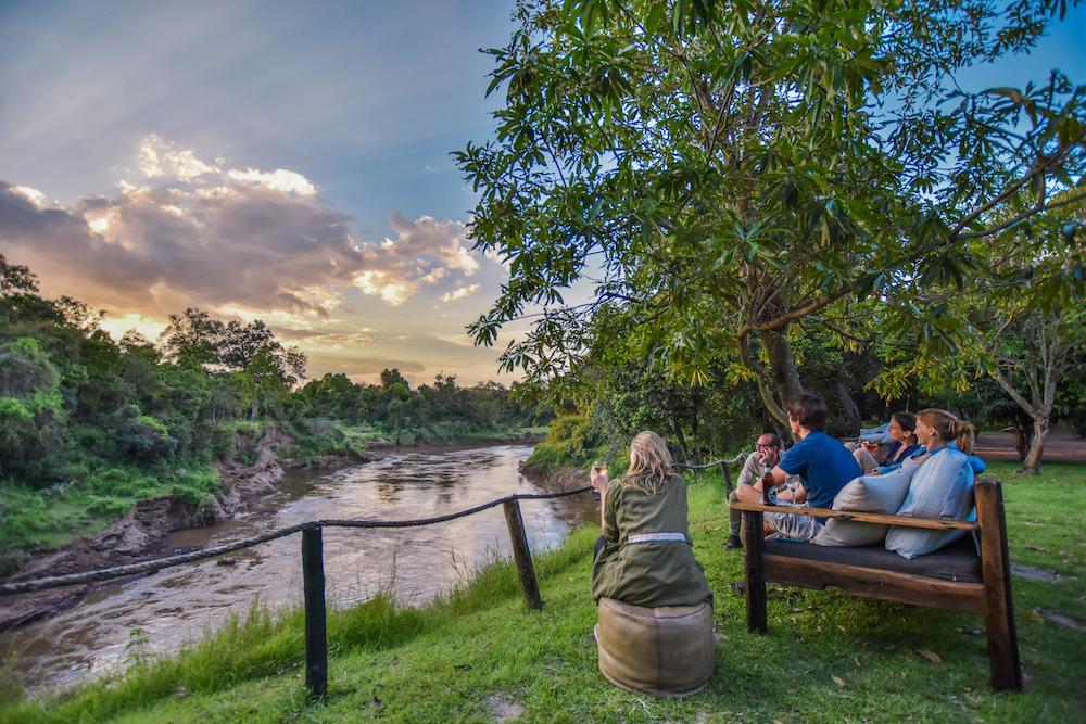 Il Moran Camp is hidden in the cool shade of the riverine forest that follows the meanders of the Mara River.