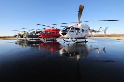 75% Helicopters Civil/Parapublic and Military Helicopters for a wide range of missions, Support and