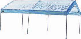 8'9"H, 8304966 12' X 12' INSTANT CANOPY GREEN 144 sq. ft. of shade, fits 12-18 people.