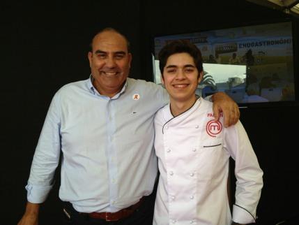 Below with Chef Fabian in Lanzarote, 2013