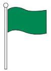 ITEM NUMBER 25 FLAGS WOODEN POLE 60 CM FLAG SIZE