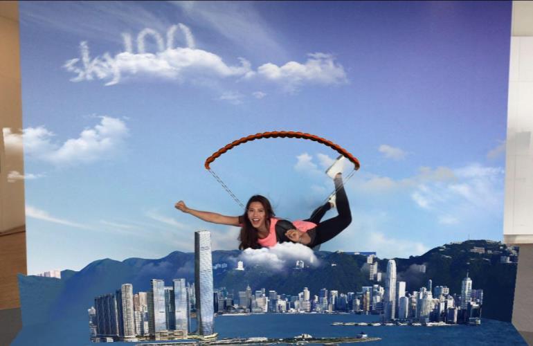3. Hong Kong s first Augmented Reality device for visitors to glide over Victoria Harbour and climb up the