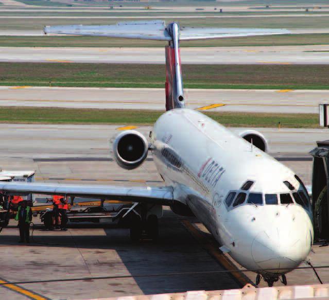 The Airports (continued) Offering approximately 75 daily departures during peak season, passenger airlines serving OMA include Alaska, Allegiant, American, Delta, Frontier, Southwest and United