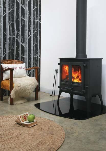 This stove may burn wood logs in smoke control areas if fitted with a smoke reduction kit (contact your