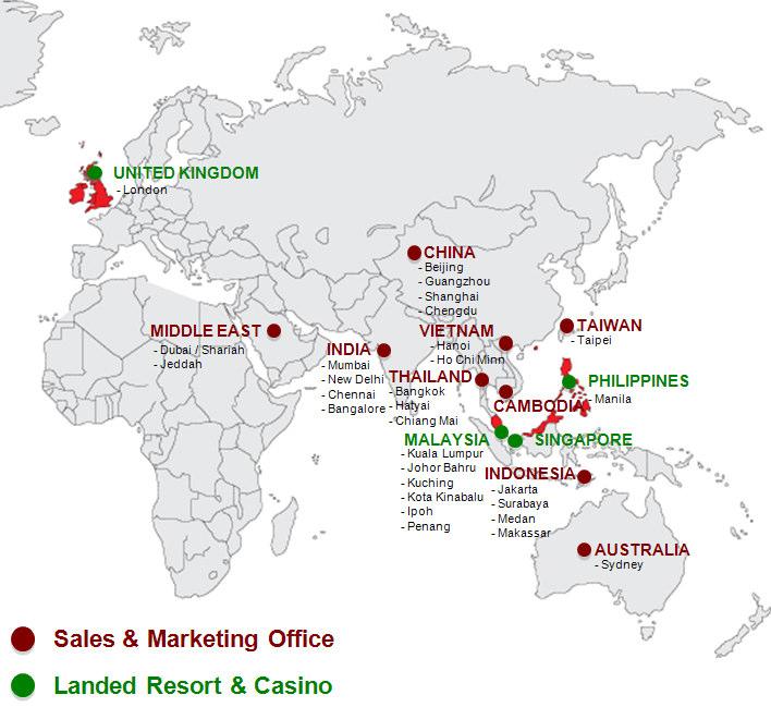 Member of the Genting Group Global Network PRESENCE AND ACCESSIBILITY Sales and marketing Office 11 Major