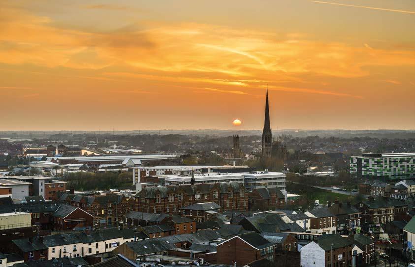 AT THE HEART OF LANCASHIRE \ MAIN IMAGE Looking west over Preston City Centre We are Lancashire The place for growth 50,000 businesses generating 28 billion per year Preston.
