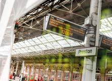 The electrification of the Preston to Manchester line via Bolton will reduce journey times to 30 minutes.