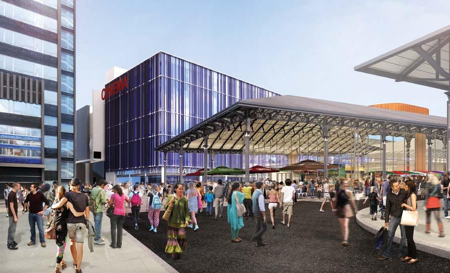 5 million upgrade of the station is currently taking place with a new station entrance and concourse.