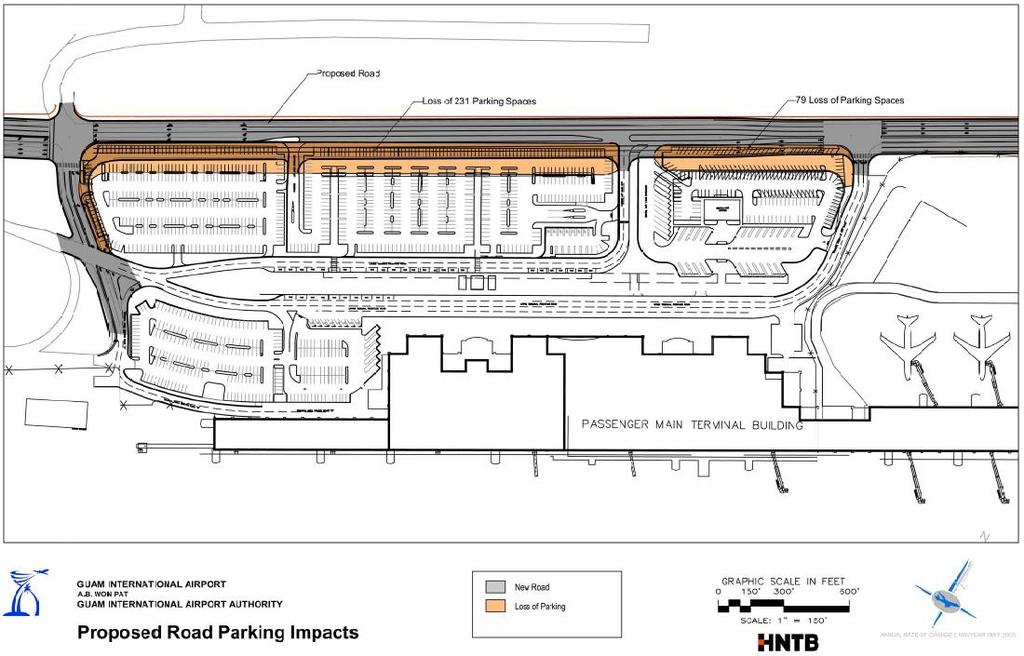 PARKING EXPANSION Widening of Route