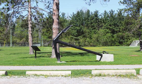 Town of East Gwillimbury Simcoe Trail Anchor gets its name from the giant anchor on display, which was abandoned near here on its journey to Lake Simcoe when the War of 1812 ended.