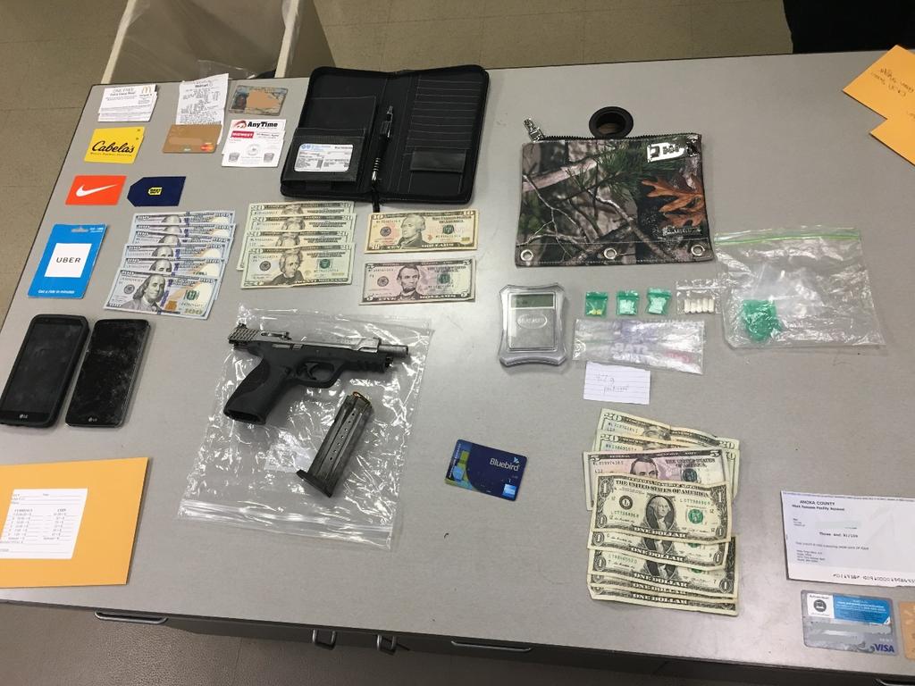 ROSEVILLE POLICE DEPARTMENT Items recovered on a routine traffic stop. (See CN18027311 for more details).