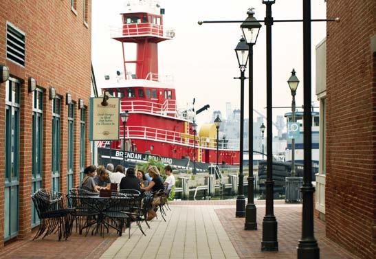 Historic Fell s Point or Little Italy s restaurants are a stroll or water taxi ride away.