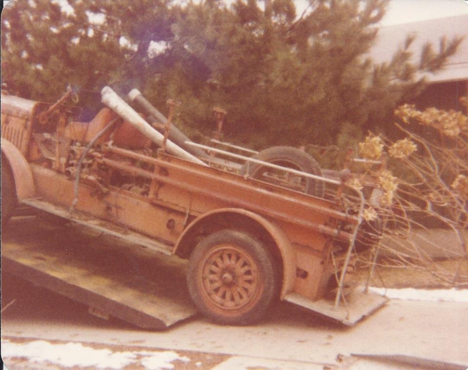 Old Betsey On Art s Towing Flatbed March 1977 Like I say, my son Greg was the one that was really interested.