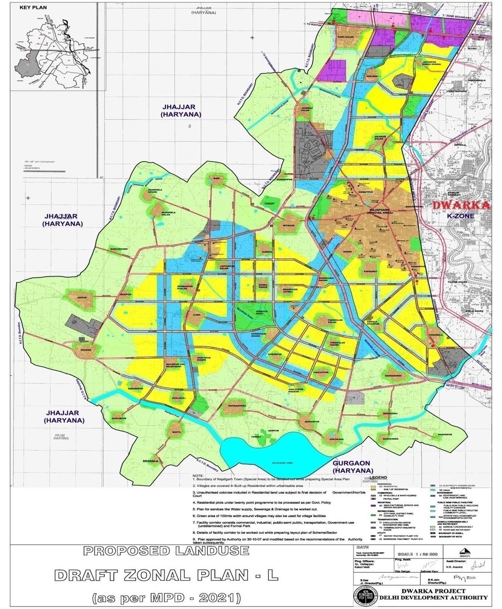 L-ZONE South West Delhi High & mid end project developments likely. Land prices from 4.0 to 6.