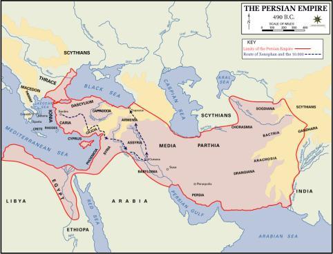 Persians In 499 BCE, Ionians rebelled against the Persians Athens sent ships to help them Darius assembled