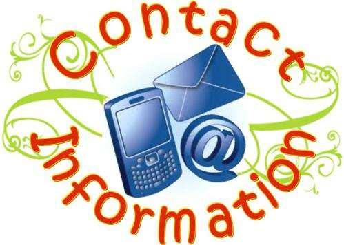 Contacts Contact information of hotels near and far Contact information of relatives, friends, and neighbors near and far Contact information