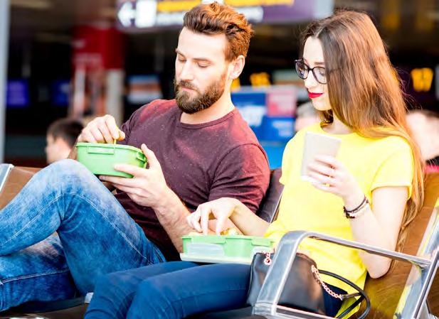 #4 IN-AIRPORT ENTERTAINMENT LET TRAVELERS SAFELY ENJOY THE WAIT BEFORE THE GATE. Speeding through queues allows customers to dine, shop and relax before it s time to board their flights.