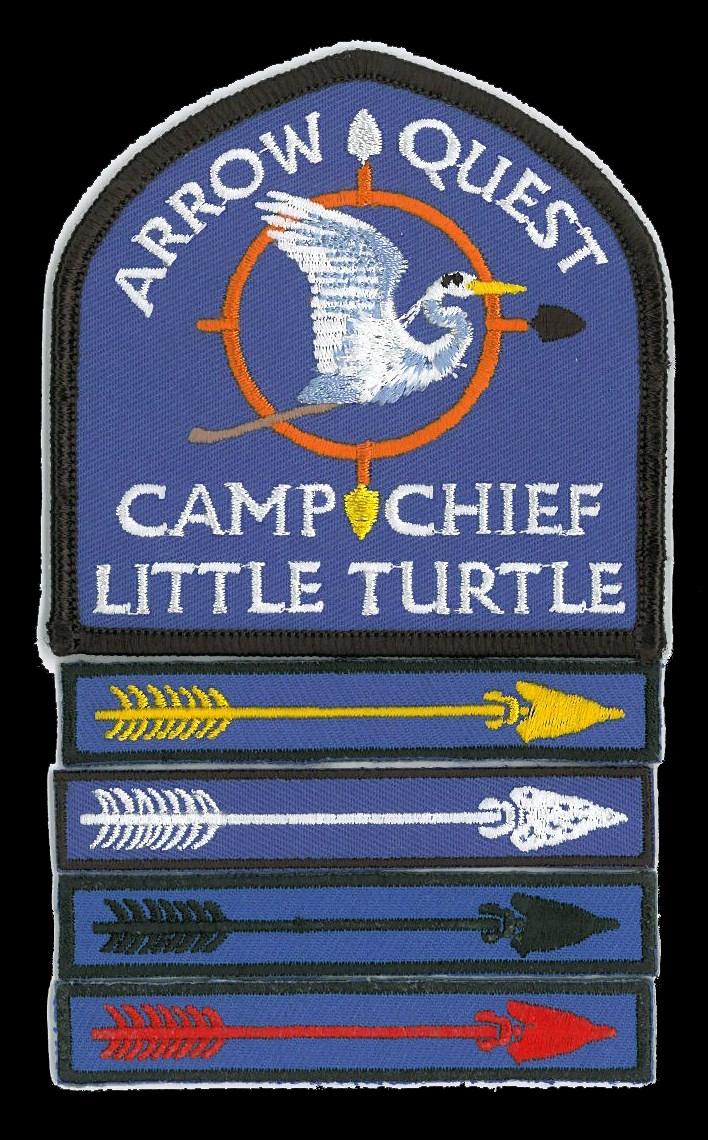 CAMP AWARDS PROGRAMS ARROW QUEST PROGRAM: The Camp Chief Little Turtle Arrow Quest Program is a program designed to encourage