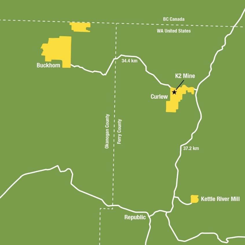 EXPLORATION KETTLE RIVER: CURLEW DISTRICT Promising opportunities in the Curlew District; infill drilling program planned for 2017 to test extensions of