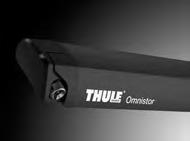 The Thule Omnistor 600 awning is up to 0% lighter than its predecessor. Thanks to the adjustable pitch system, the awning can be opened and closed even when the sliding door of your van is open.