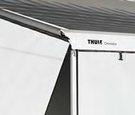 QuickFit EasyLink tent for more comfort. Fabric material The Thule Rain Blockers G are made of high quality PVC fabric.